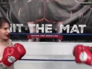 Negru bărbat box beast vs micuta alb tineri femeie ryona