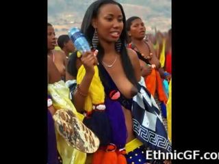 จริง แอฟริกัน สาว จาก tribes!